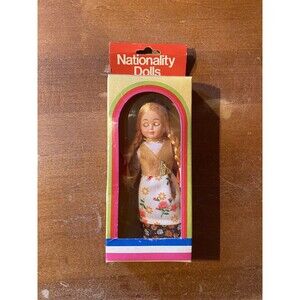 Vintage Polish Nationality Doll With Sleeping Eyes